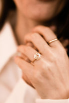 2.60ct old European cut diamond 8 Prong Solitaire Engagement Ring