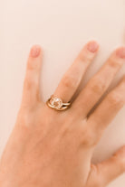 2.60ct old European cut diamond 8 Prong Solitaire Engagement Ring