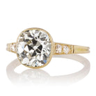 2.60ct old mine cut diamond Rings