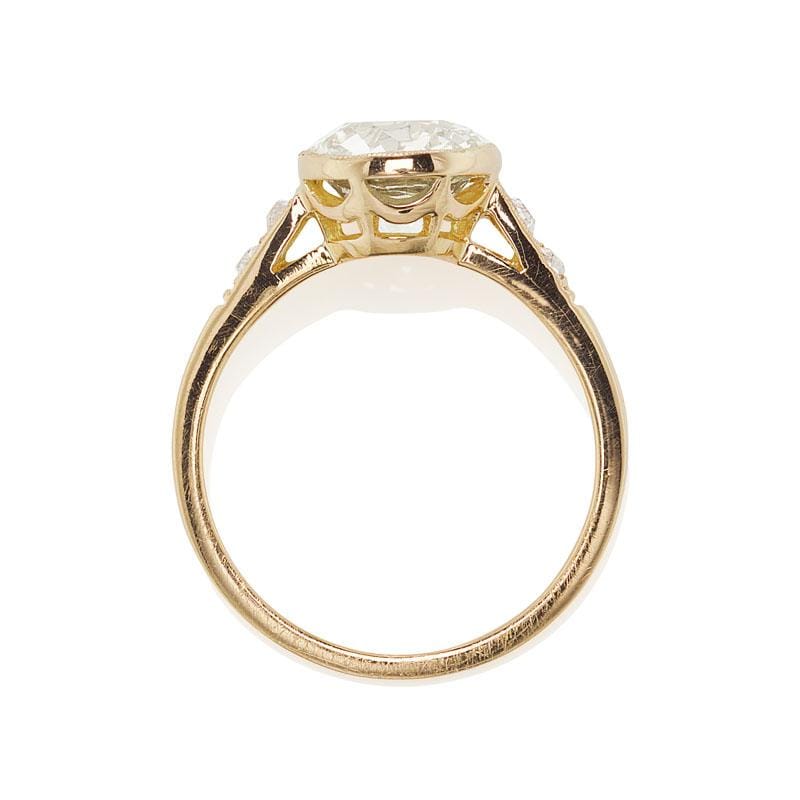 2.60ct old mine cut diamond Rings