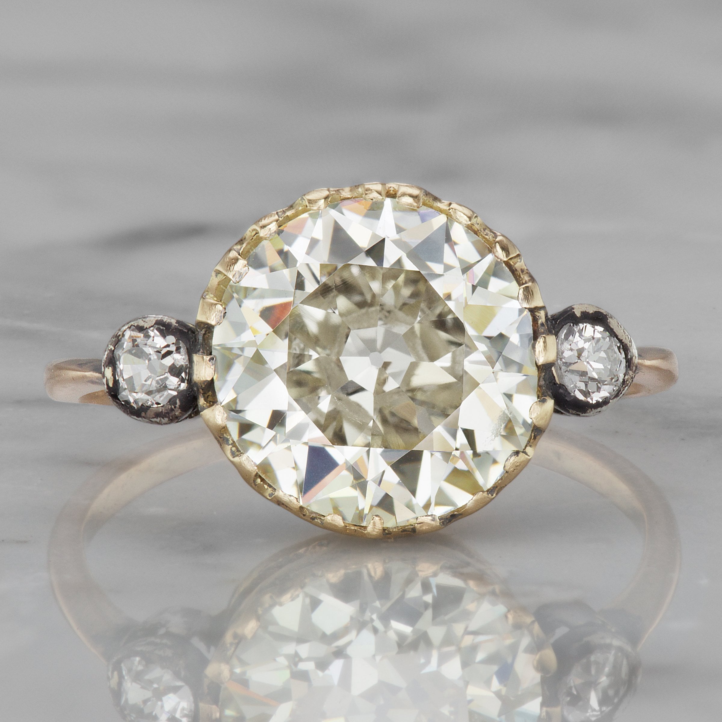 2.63ct old European cut diamond