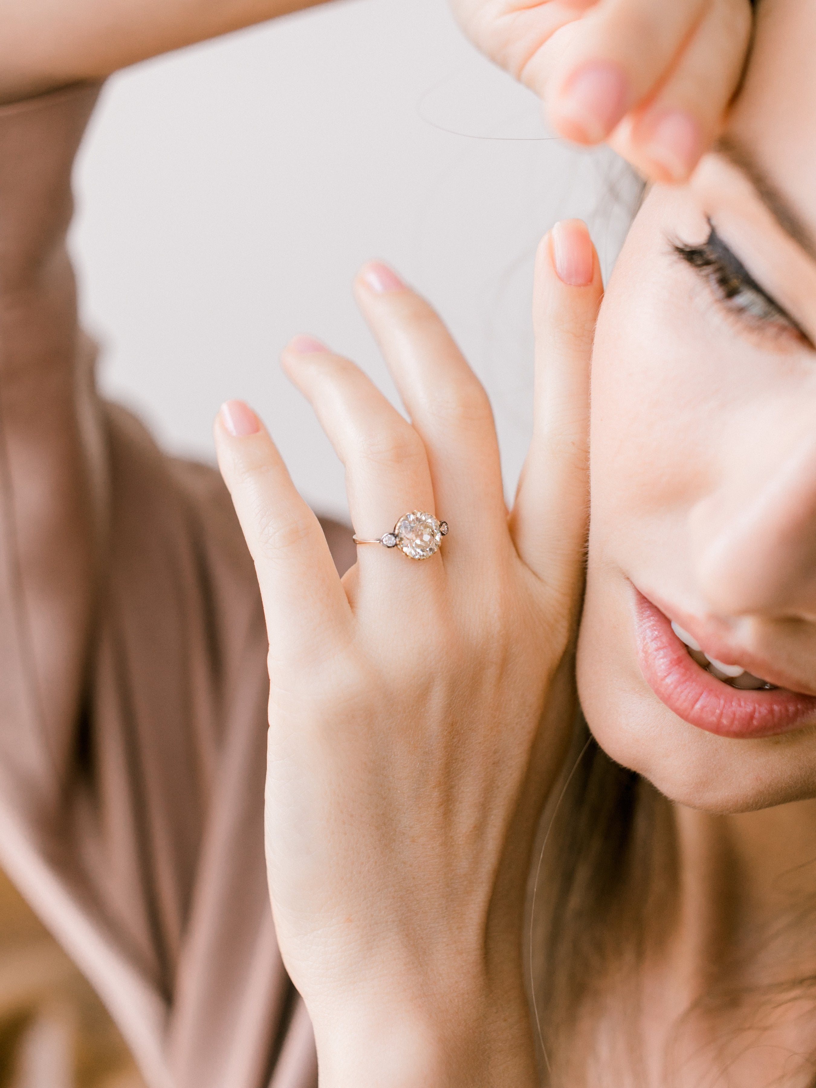 2.63ct old European cut diamond