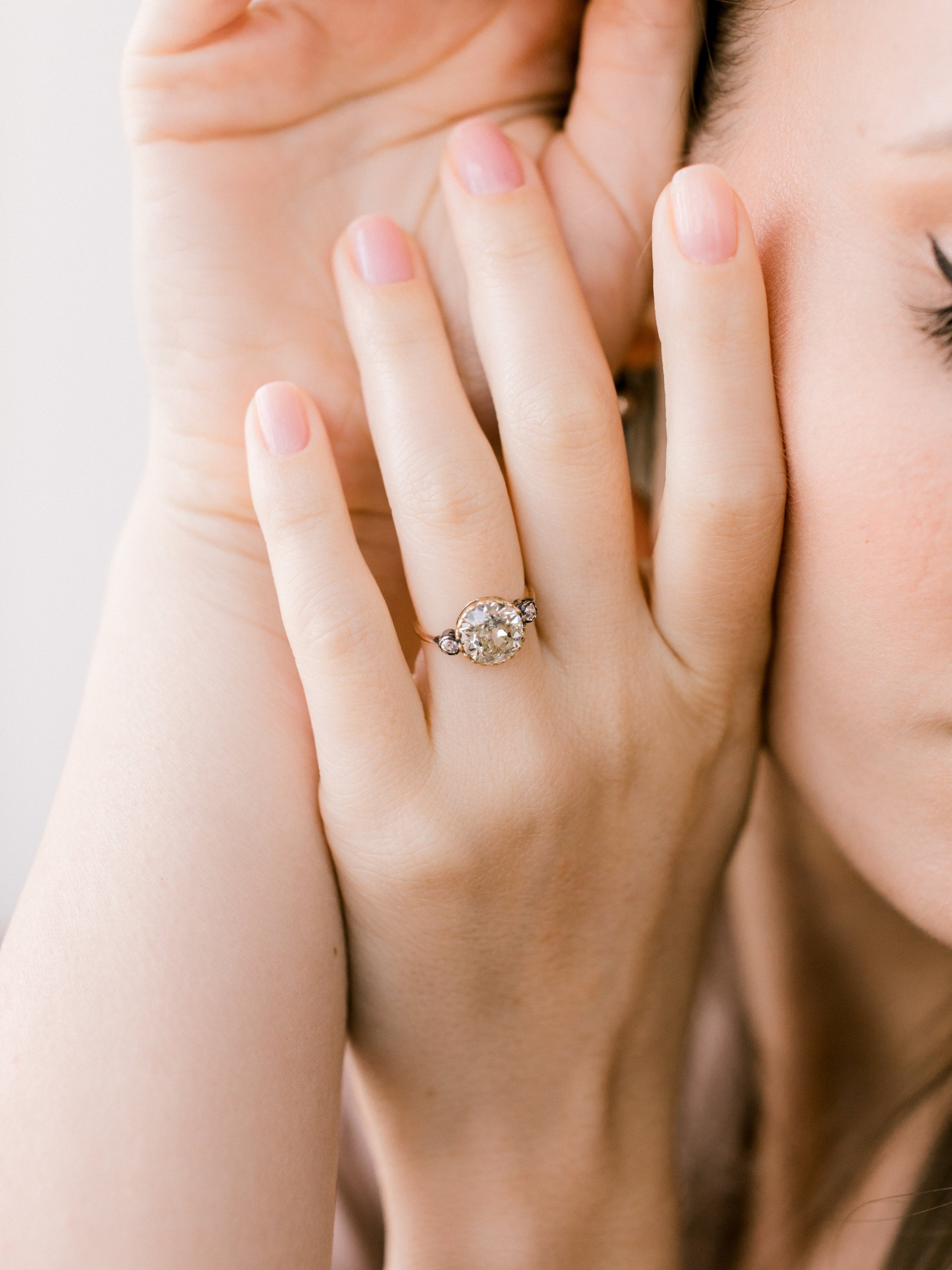 2.63ct old European cut diamond