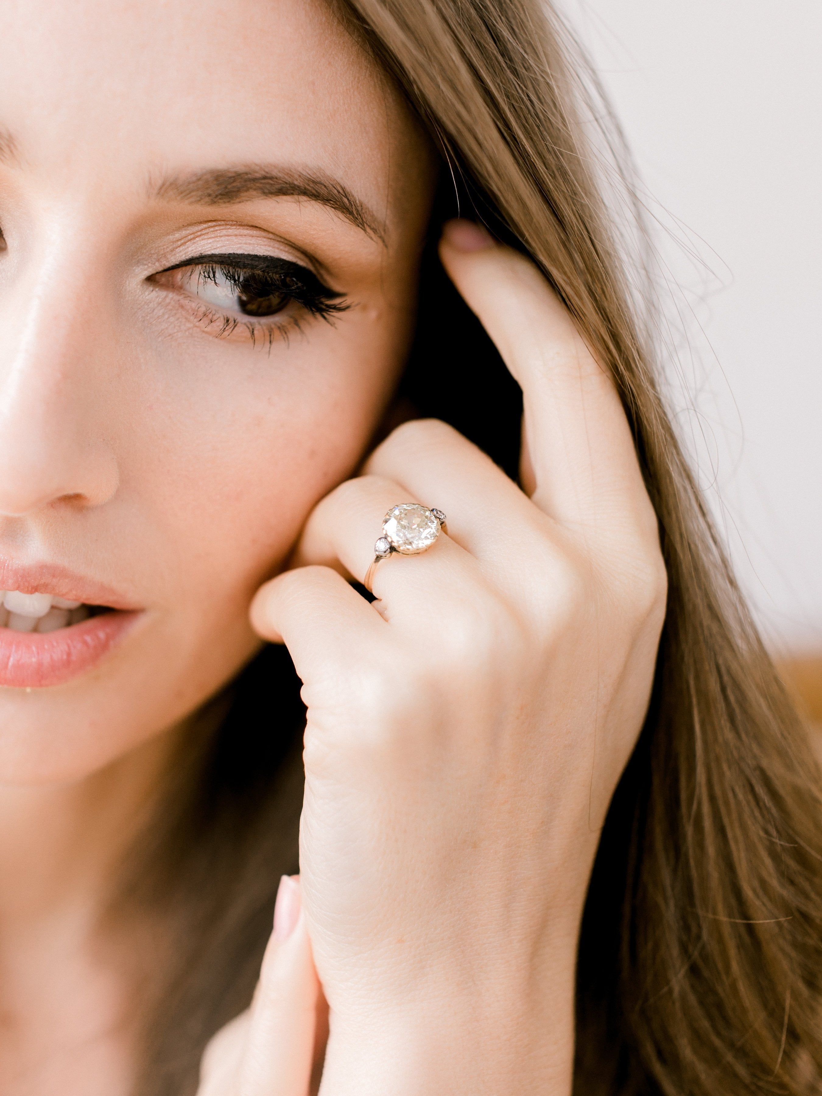 2.63ct old European cut diamond