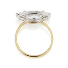 2.65 ct East-West Oval Cut Diamond Engagement Ring