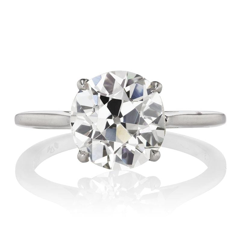 2.69ct Old European cut diamond Ring