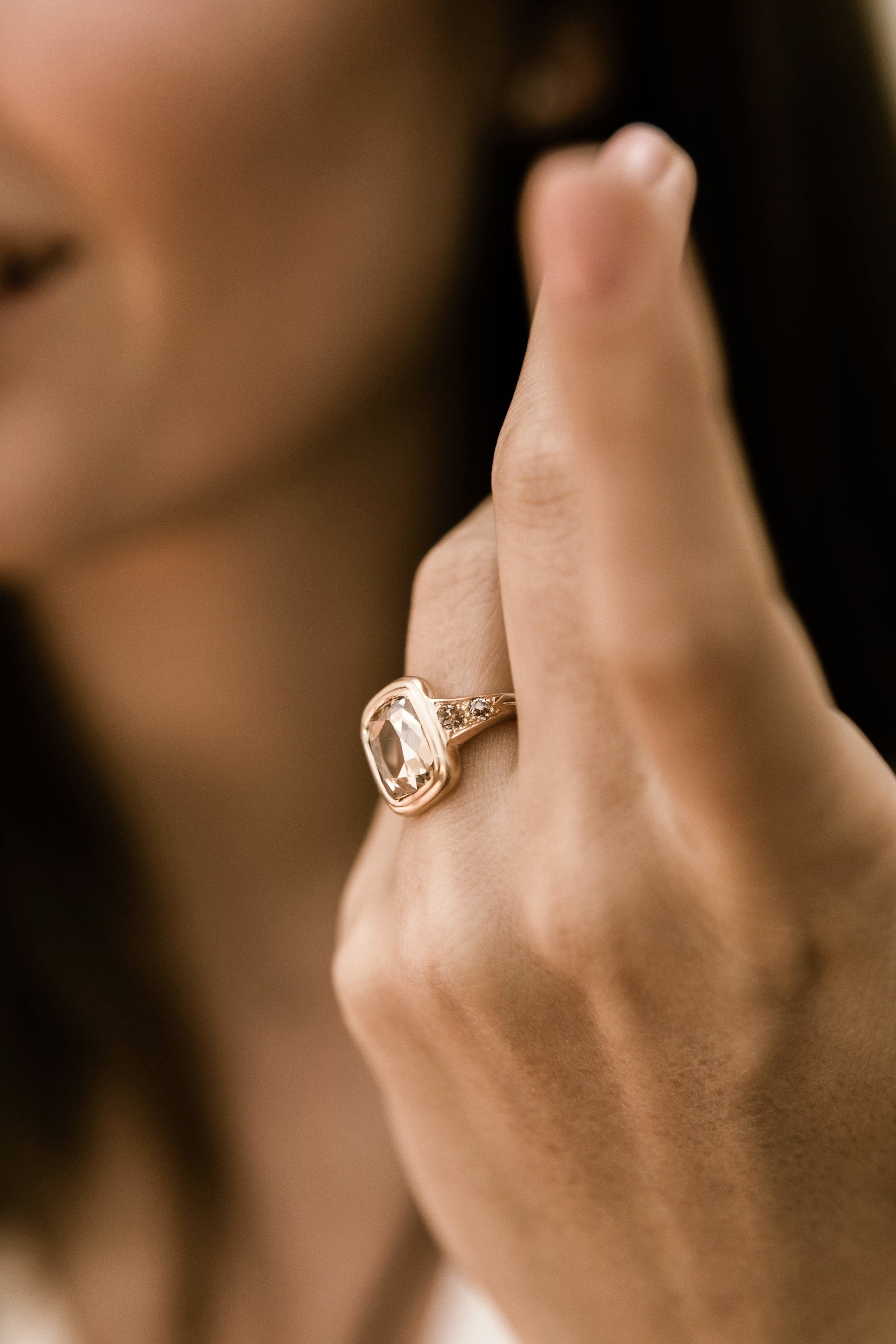 2.70ct rose cut diamond