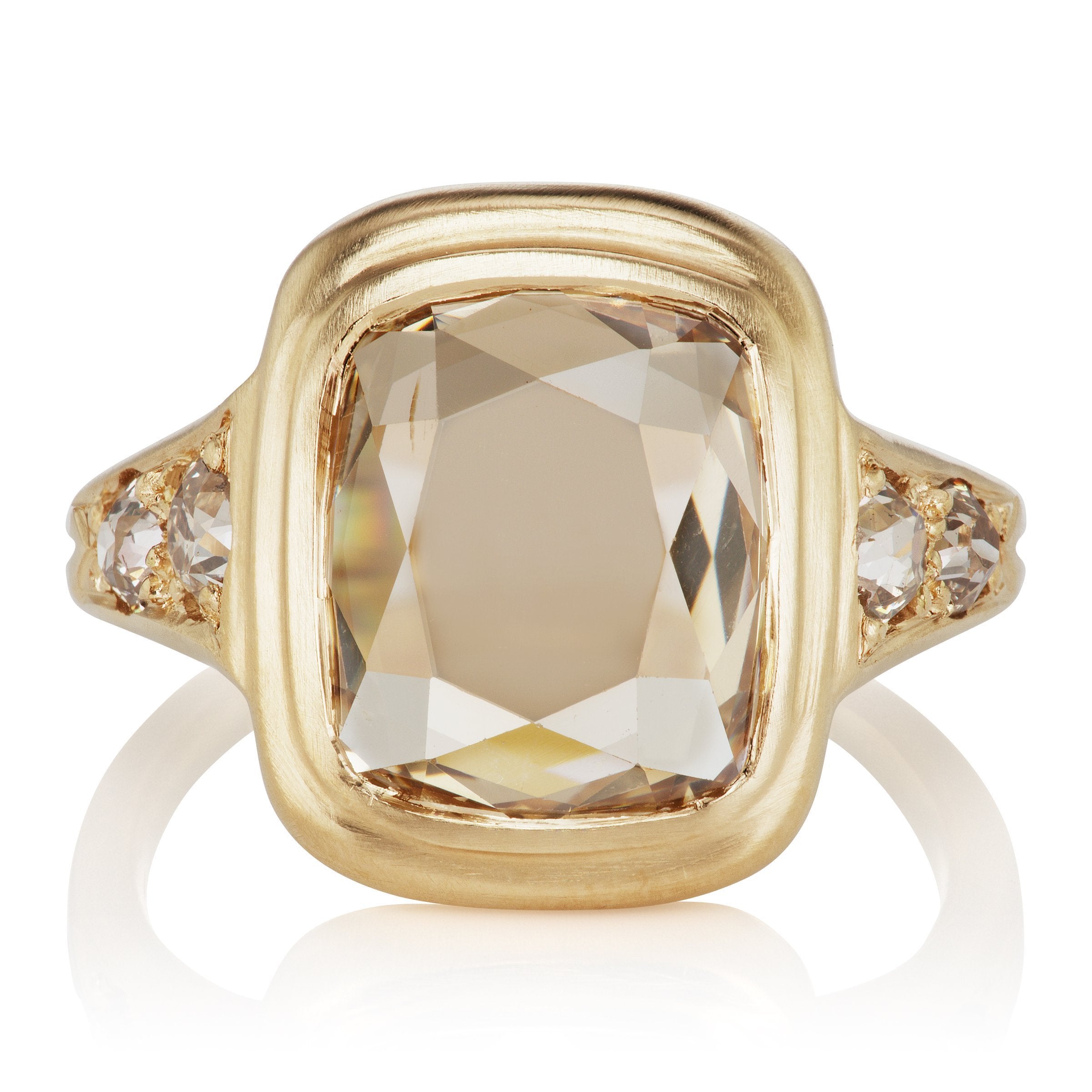 Champagne Colored Diamond Engagement Ring | Victor Barbone