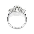 Bright Antique Diamond Three Stone Engagement Ring
