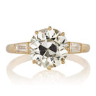 2.74ct old European cut diamond Ring
