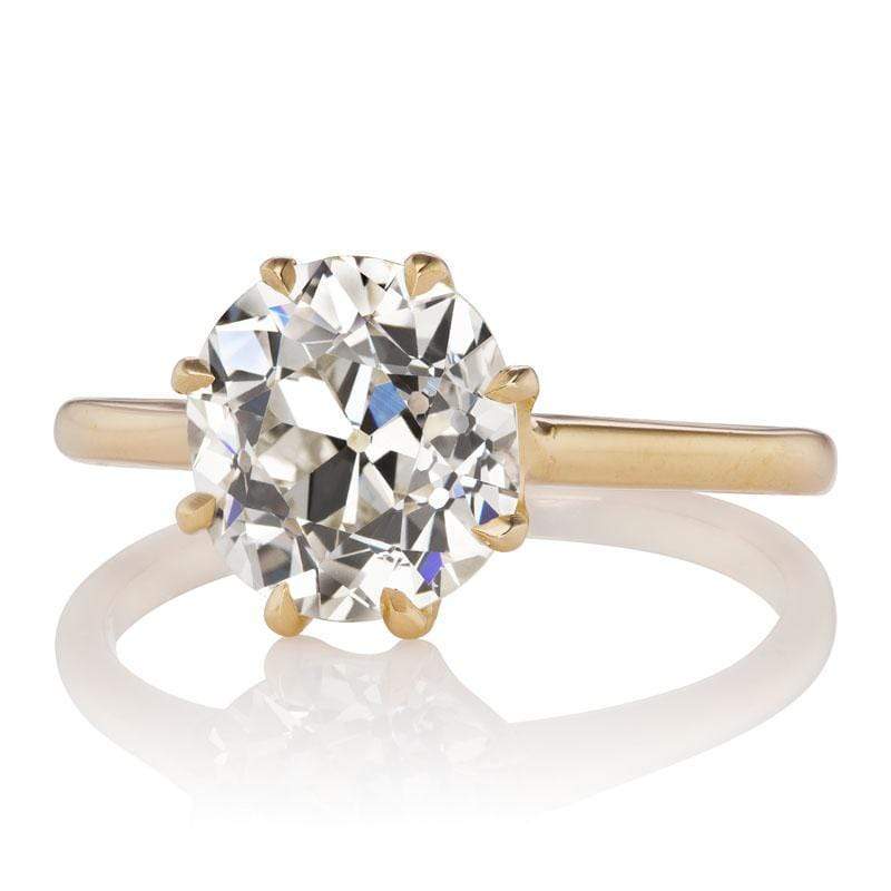 2.76ct old mine cut diamond Ring