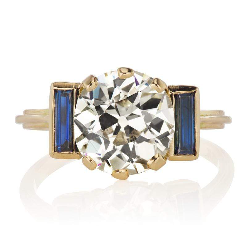 2.80ct old European cut diamond Ring