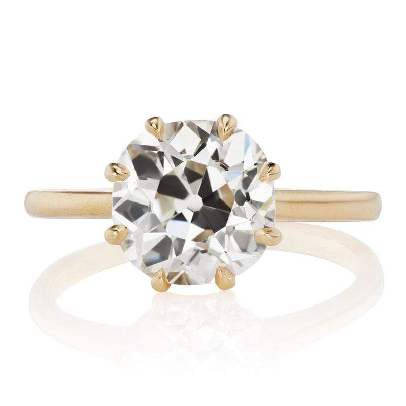 2.81ct old European cut diamond Ring