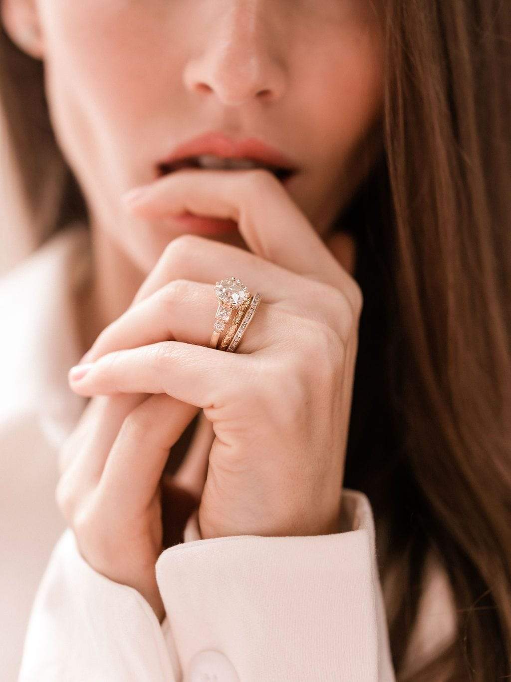 2.85ct old European cut diamond