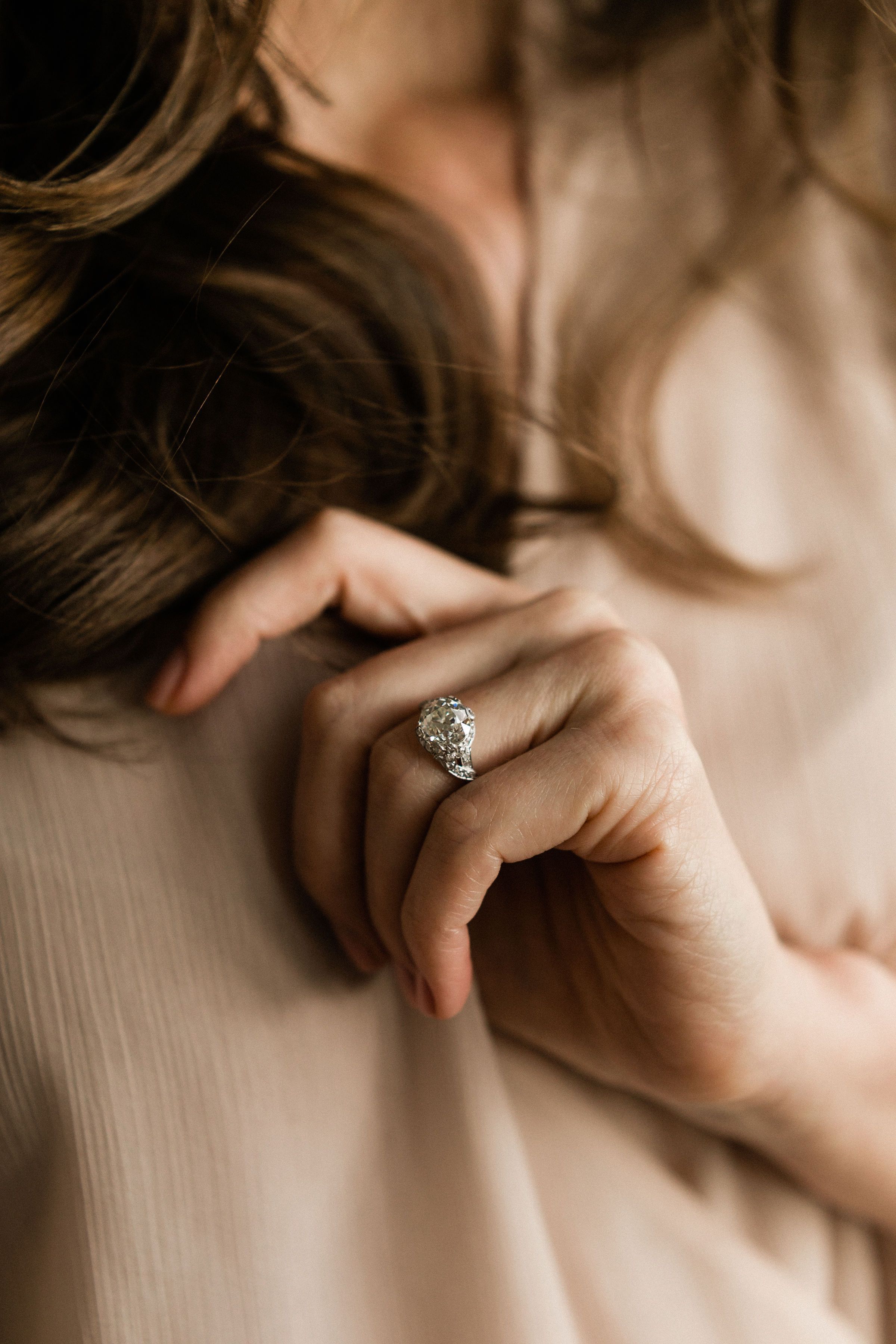 2.85ct old European cut diamond