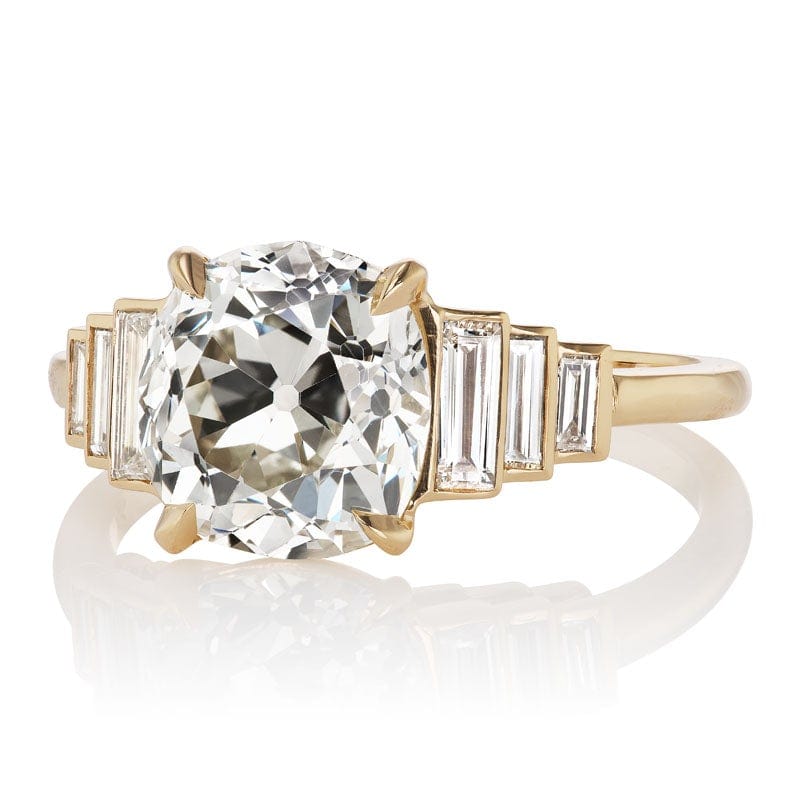 2.88ct old mine cut diamond