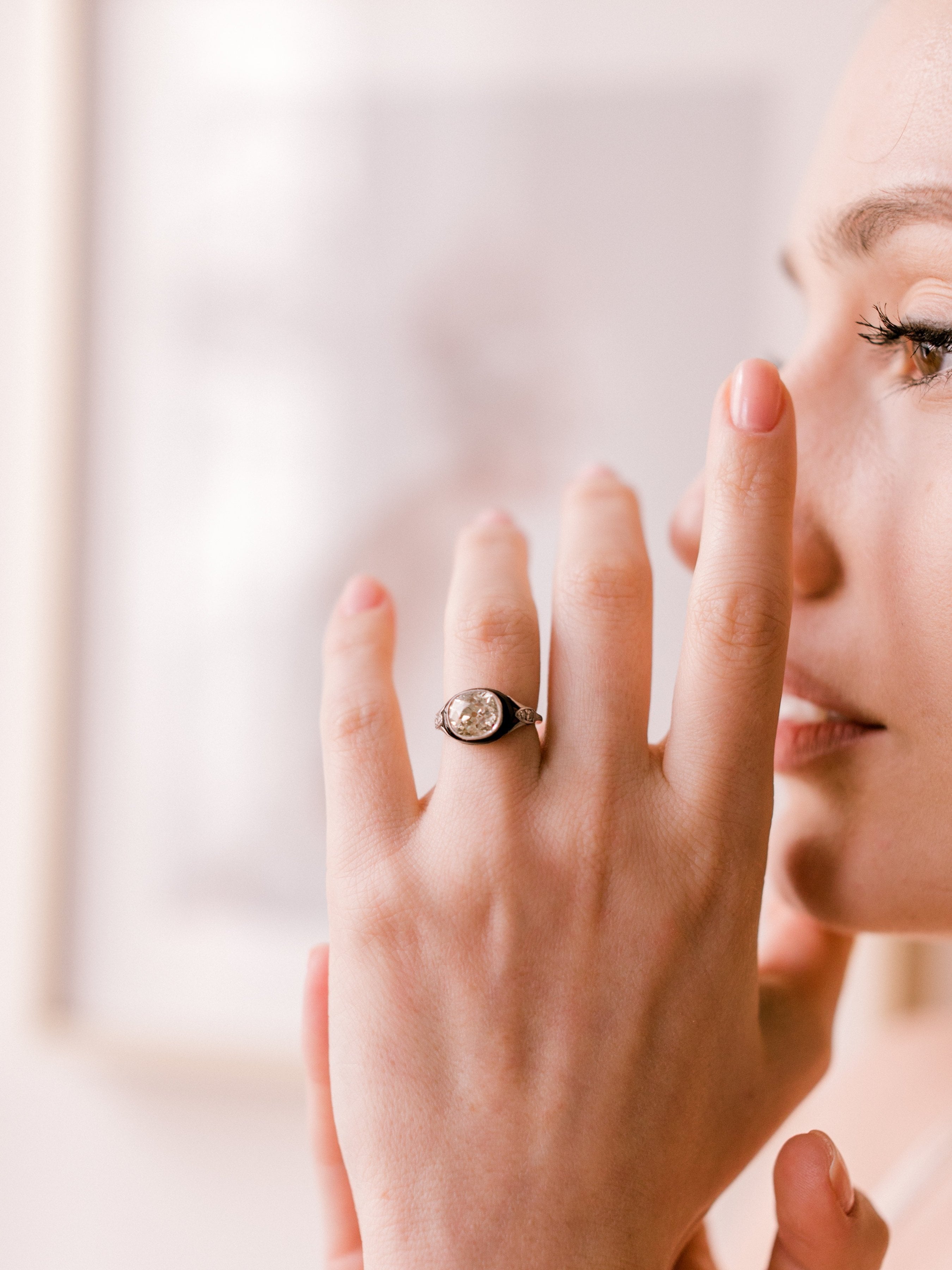 2.90ct old mine cut diamond