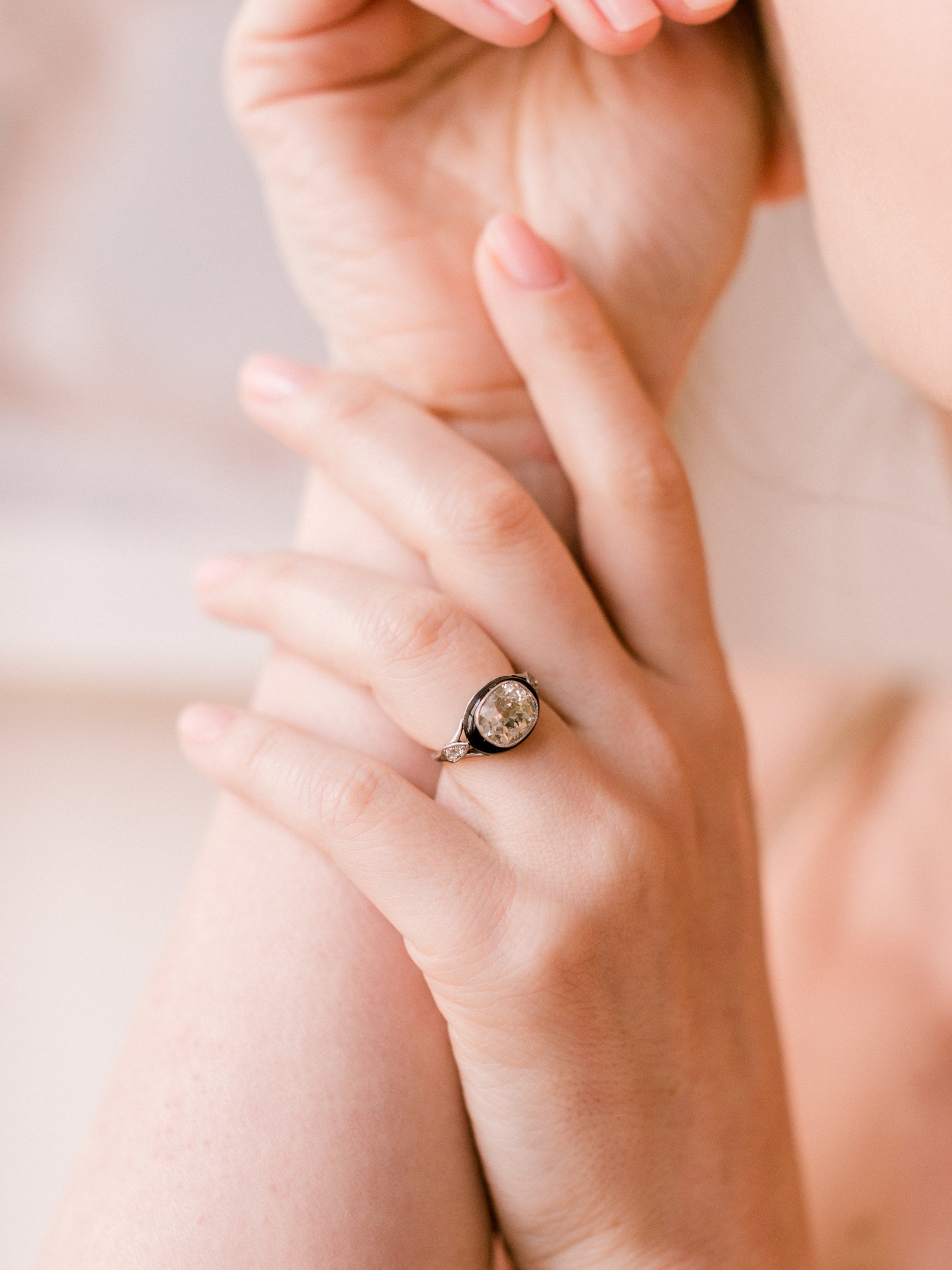 2.90ct old mine cut diamond