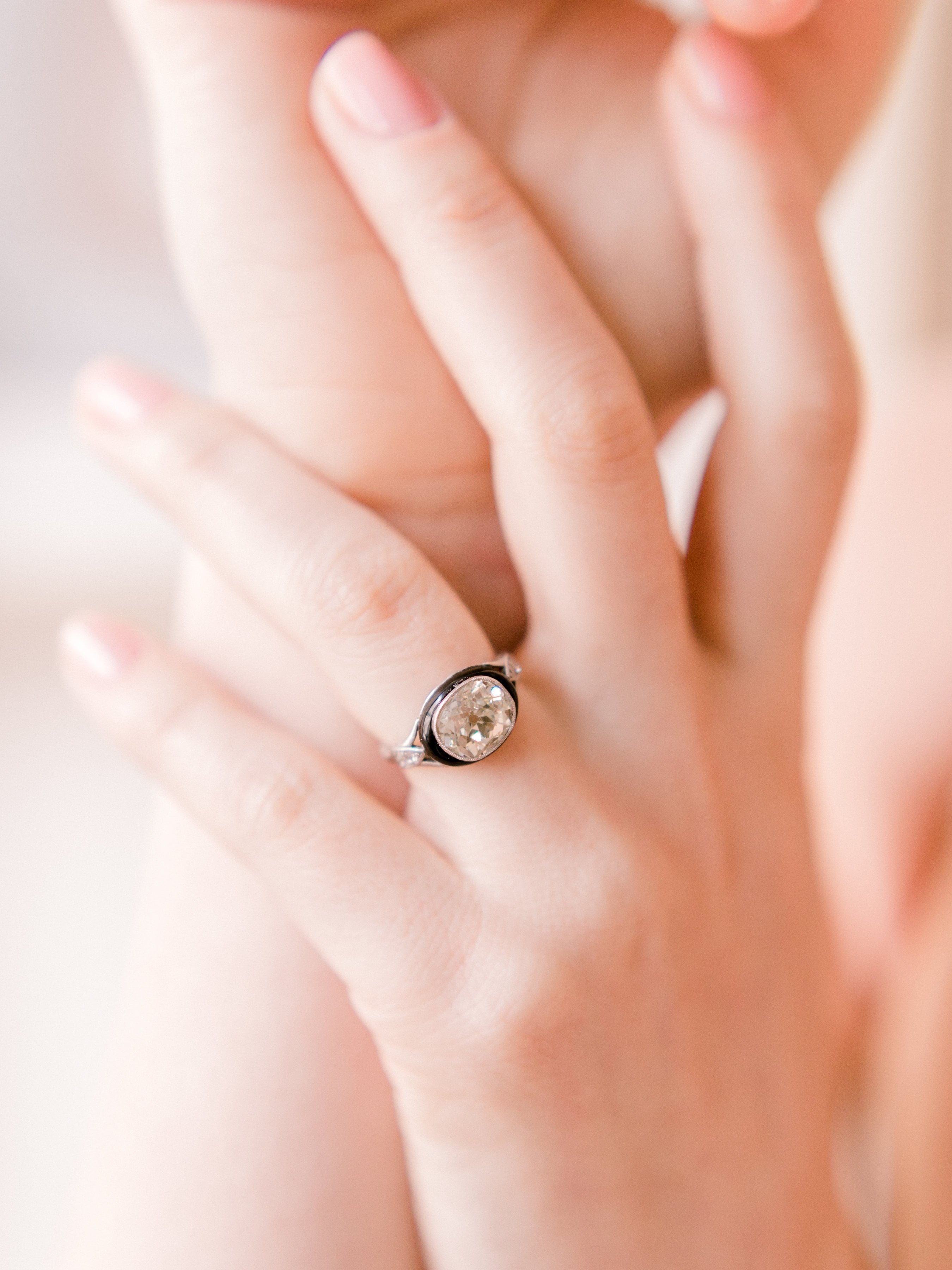 2.90ct old mine cut diamond