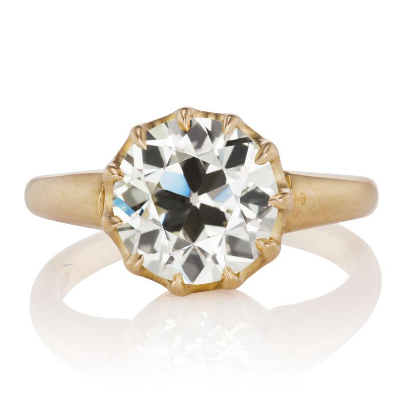 Vibrant 2.93 ct Solitaire Diamond Ring