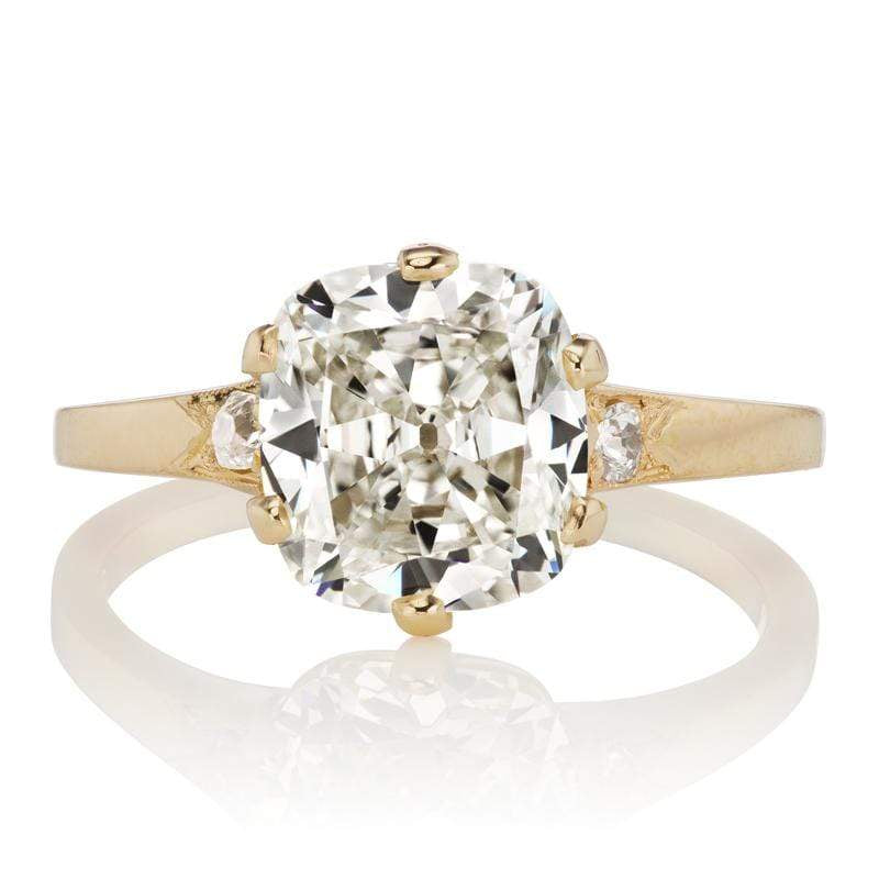 2.96ct old mine cut diamond Ring
