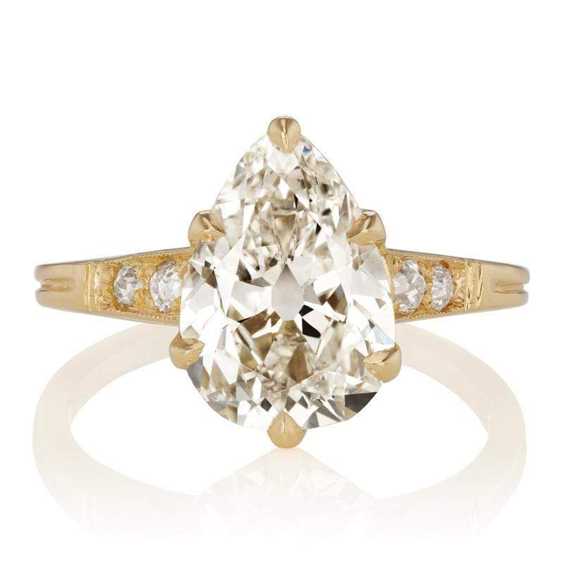 2.98ct Pear cut diamond Ring