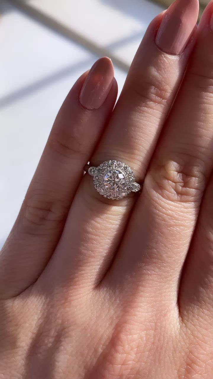 d-e-f color, vs clarity diamond uncategorized in platinum setting