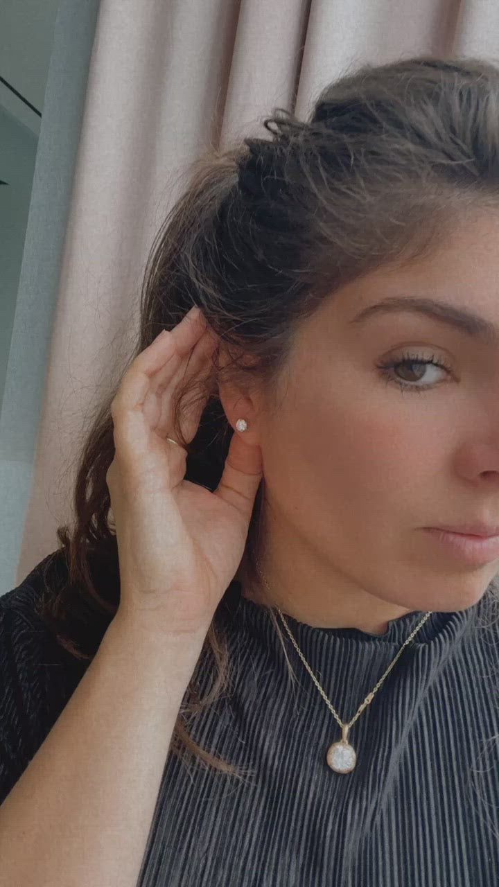 1.48ctw transitional cut studs diamond