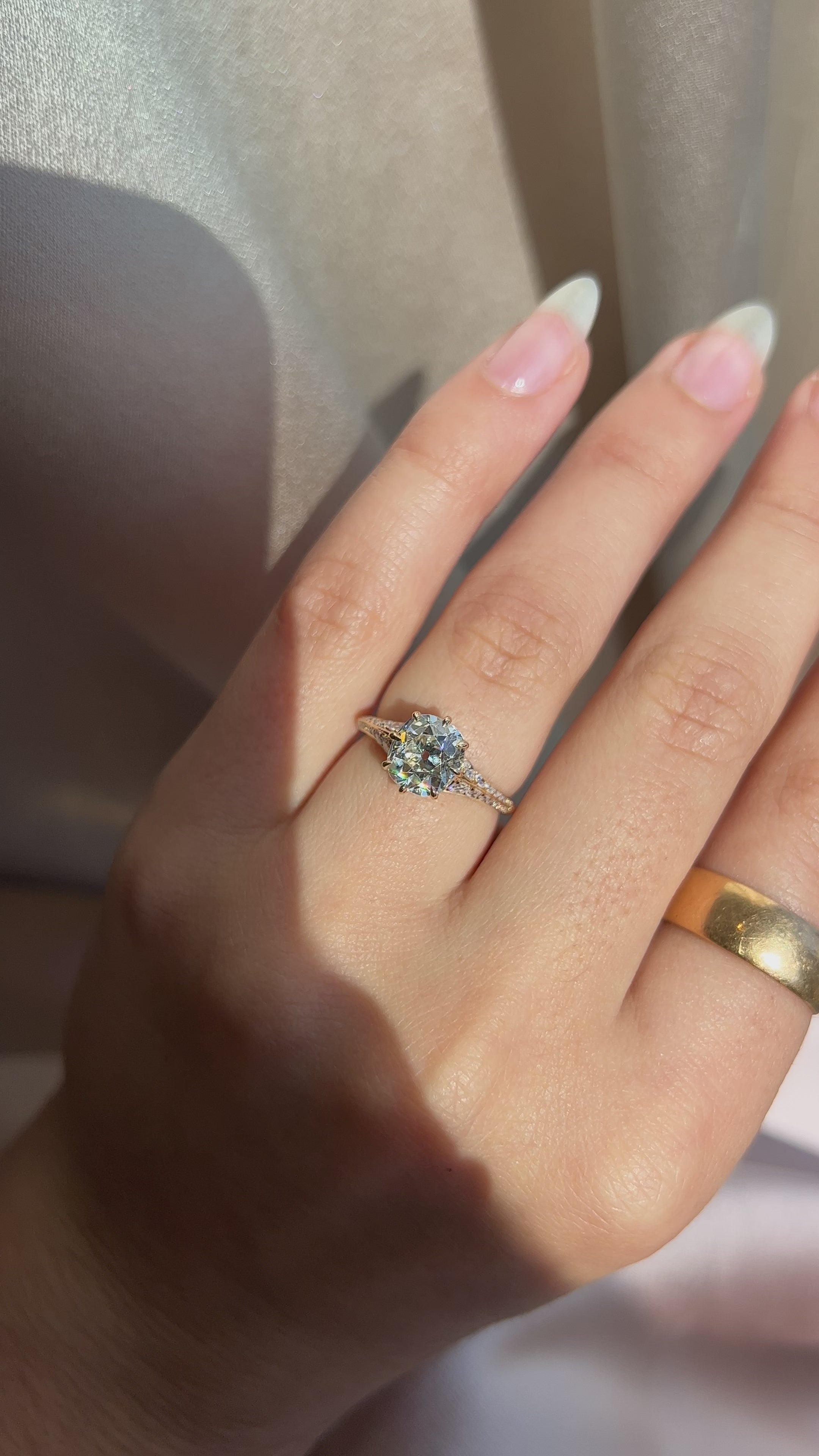 Old Mine cut diamond 