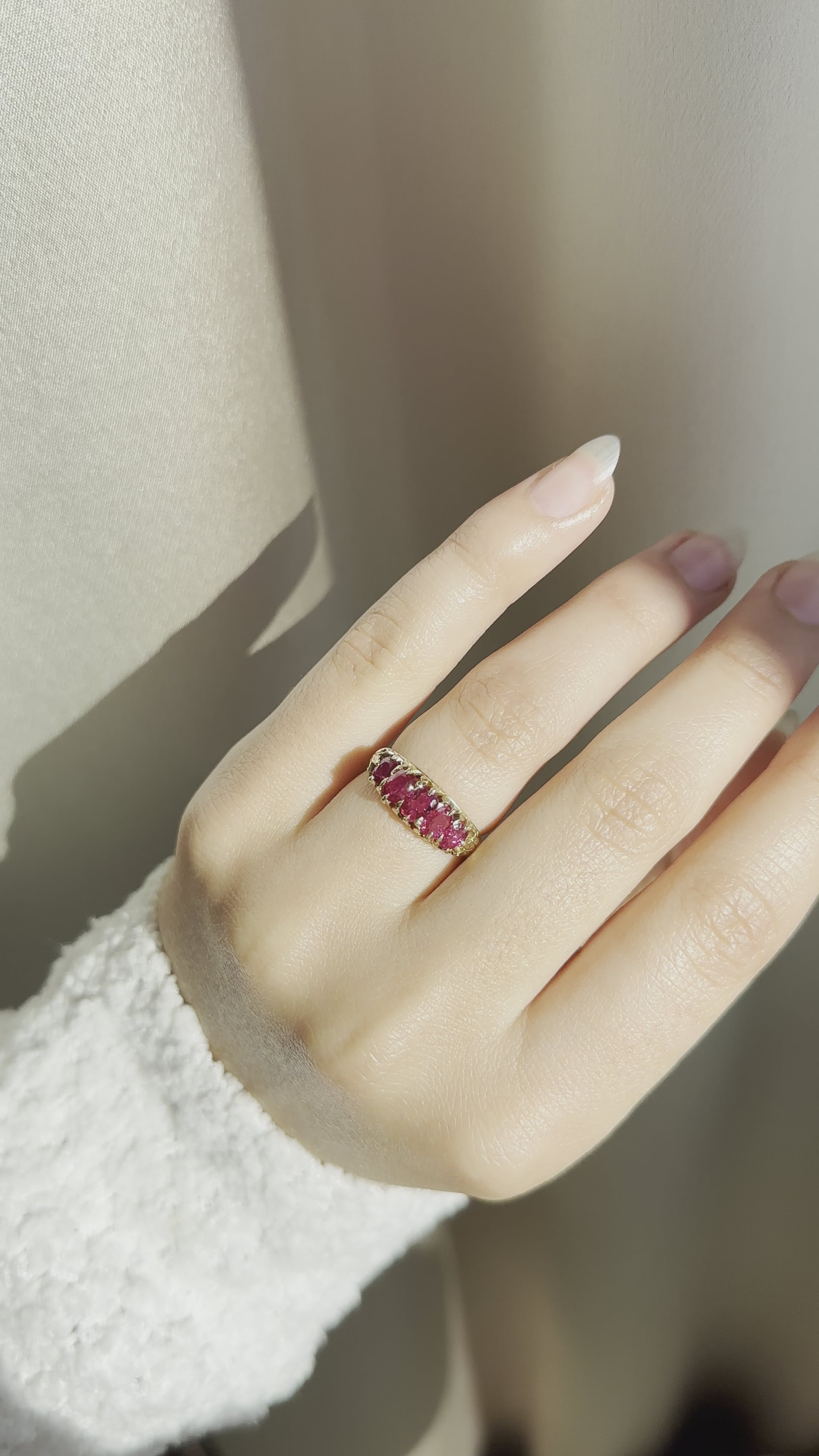 in yellow gold setting