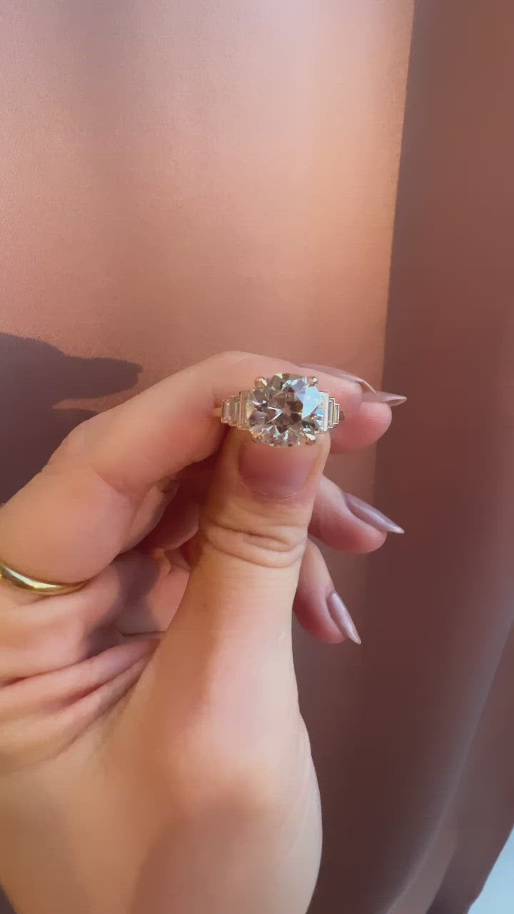 Old European cut diamond Rings