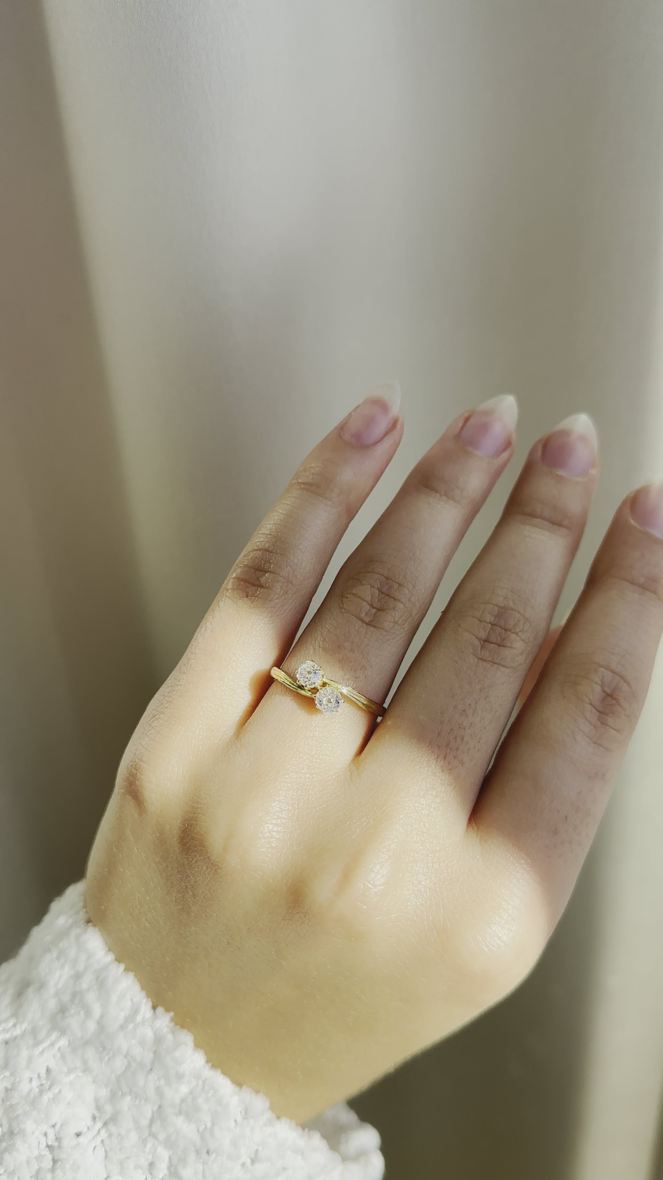 j-k-l color, vs clarity diamond in yellow gold setting