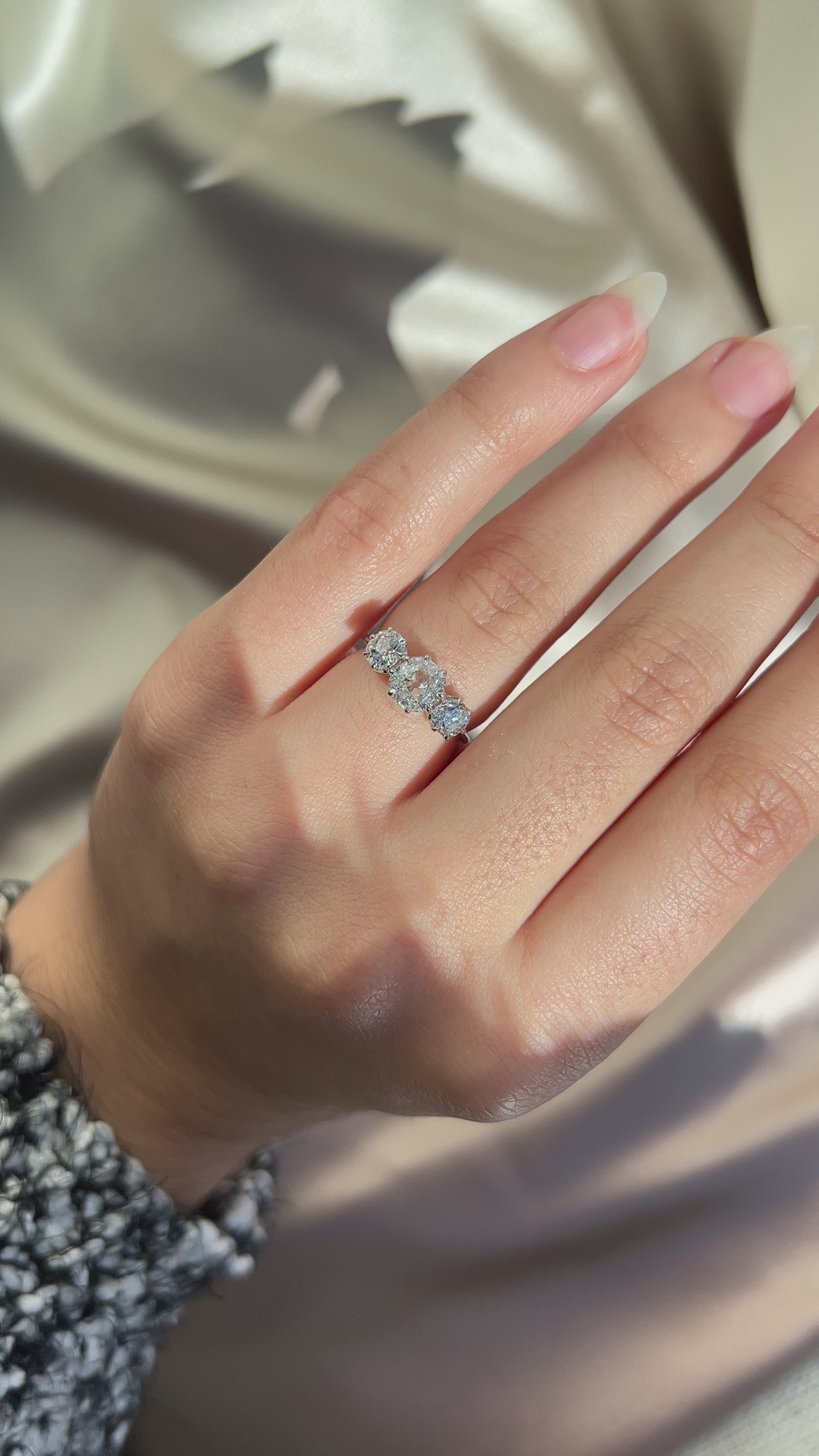  videos and images of vintage -Old Mine cut diamond 