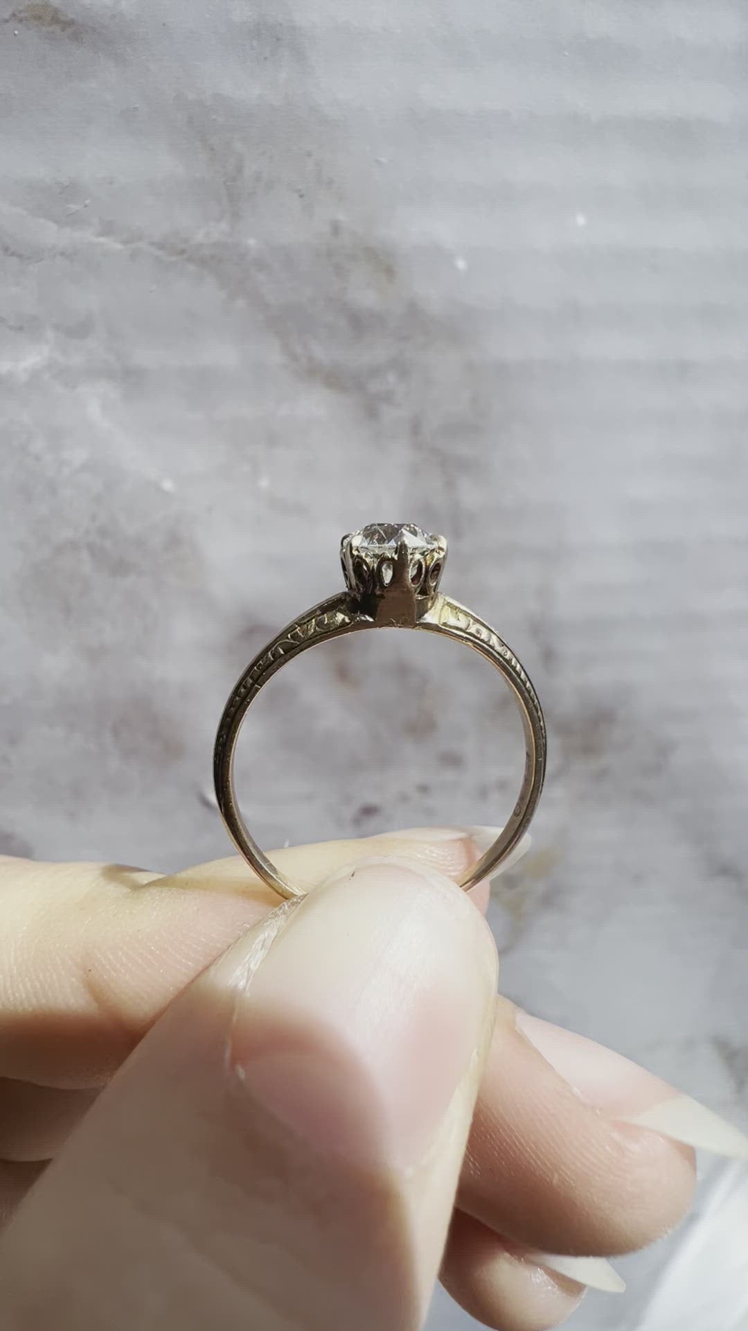 Old European cut diamond 