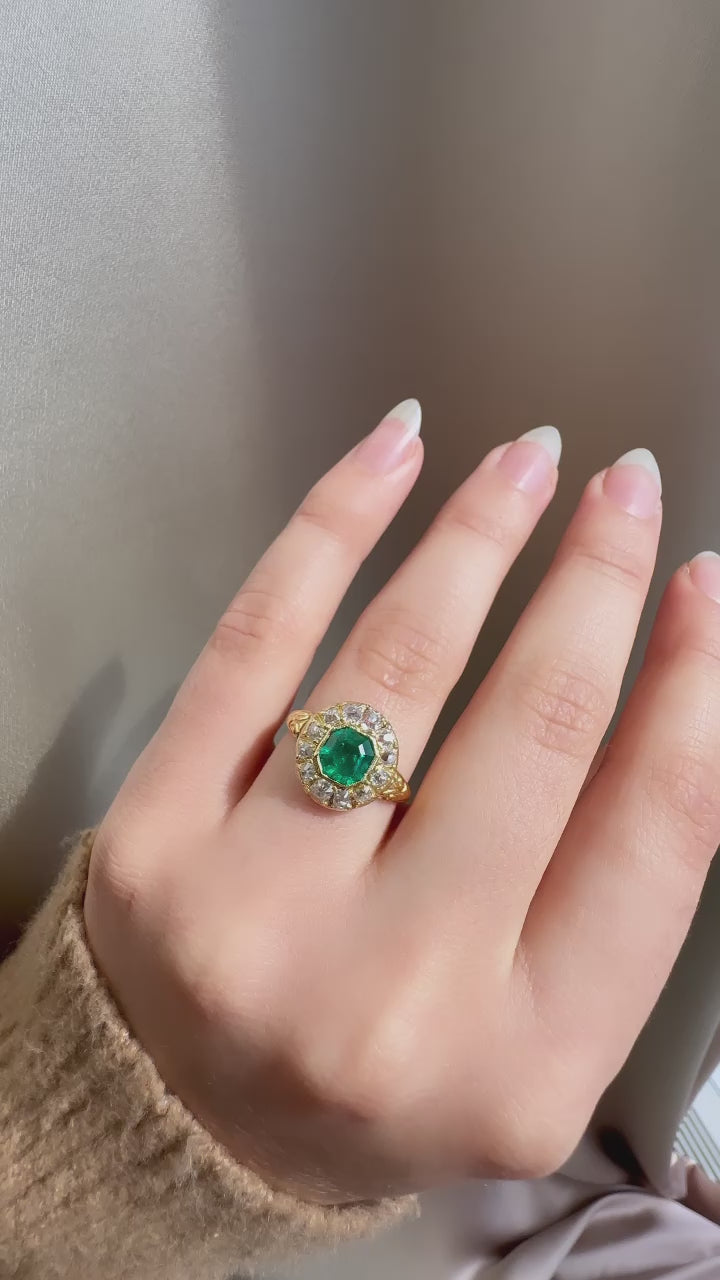 diamond in yellow gold setting