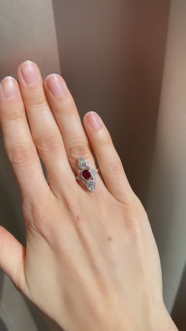 g-h-i color, vs clarity diamond in two-tone setting