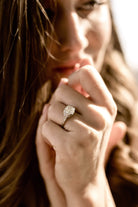 3.01ct antique cushion Hidden Halo Engagement Ring Circa 1925