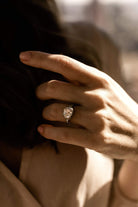 3.01ct antique cushion Hidden Halo Engagement Ring Circa 1925