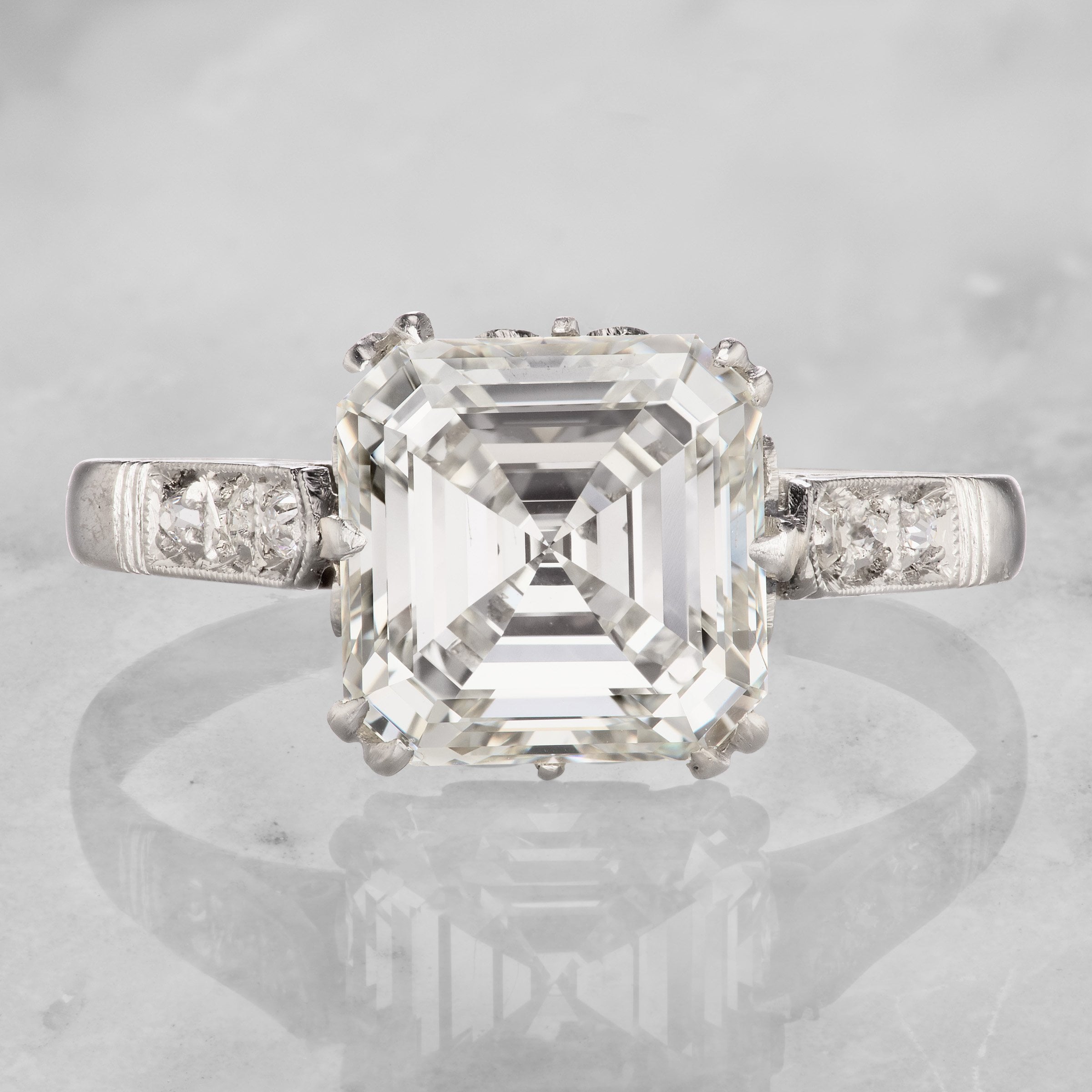 3.02 Carat Asscher Cut Diamond