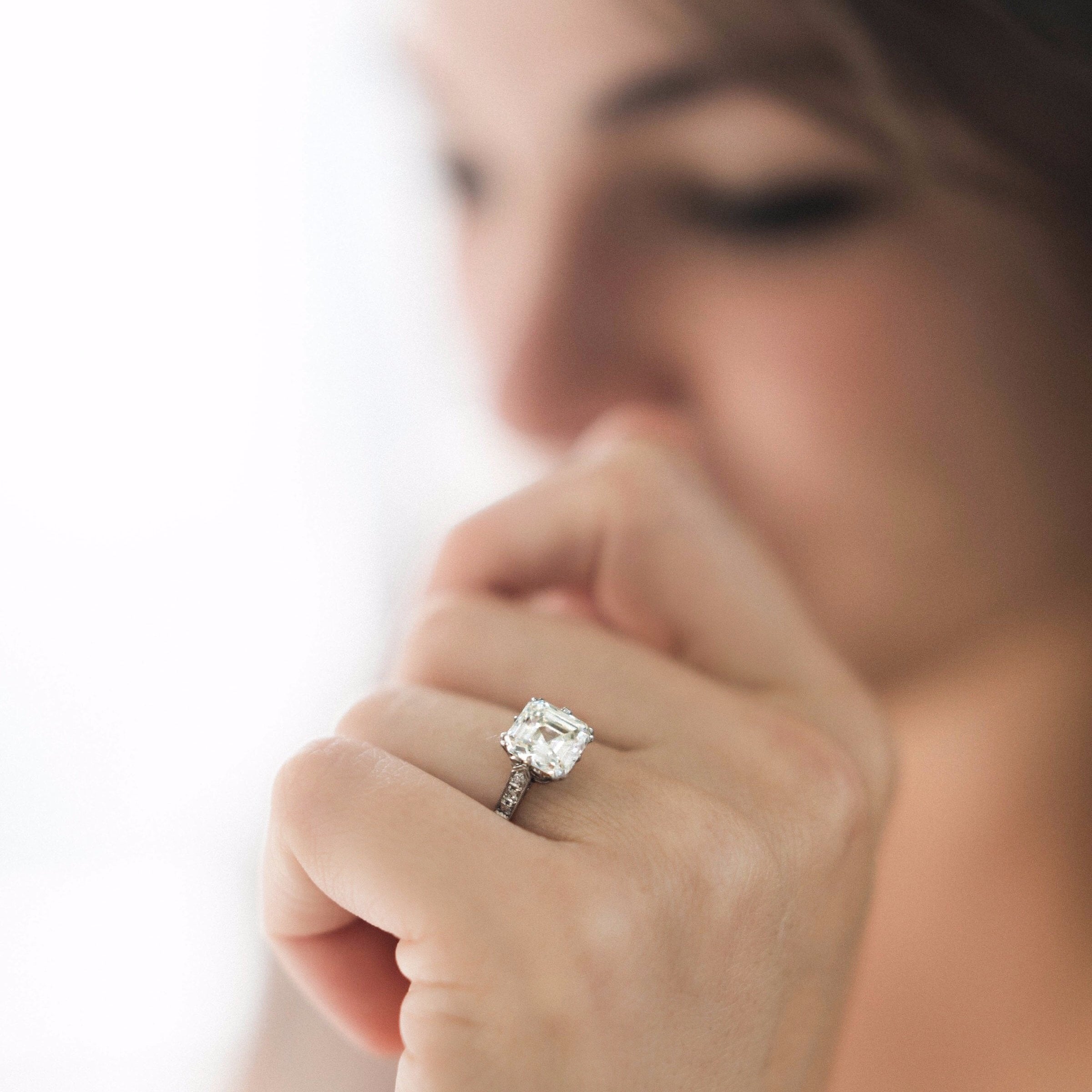 3.02 Carat Asscher Cut Diamond