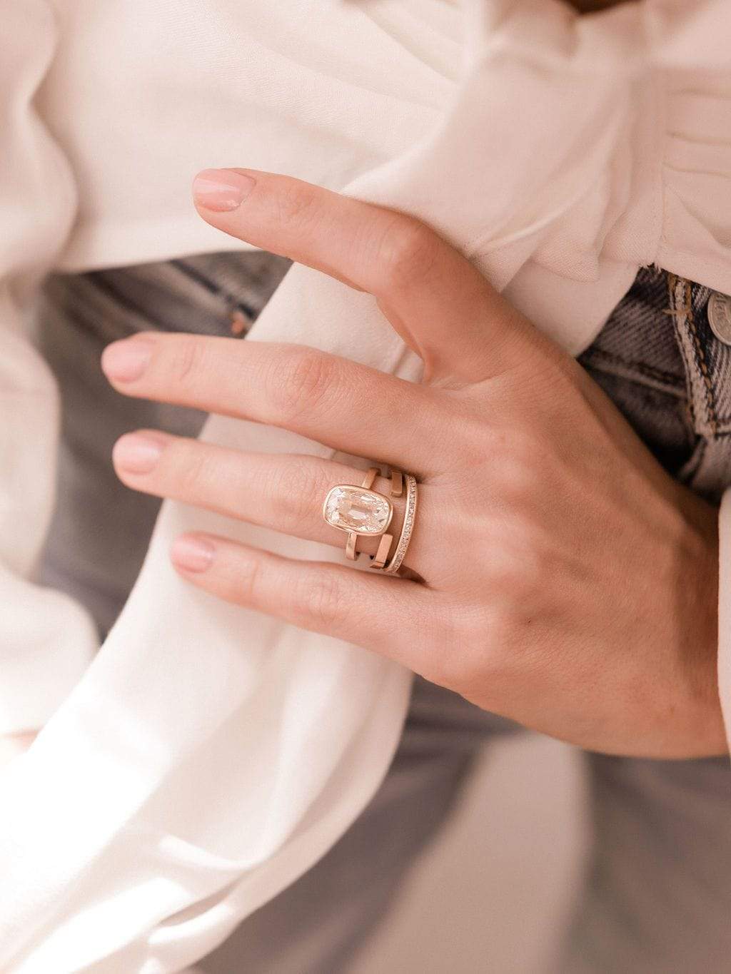 3.02 elongated cushion diamond