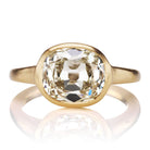 3 Carat East-West Set Old Mine Cut Diamond Ring