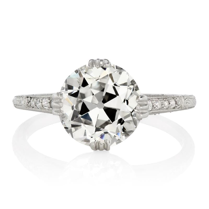 3 Carat Diamond Engagement Ring with Side Stones