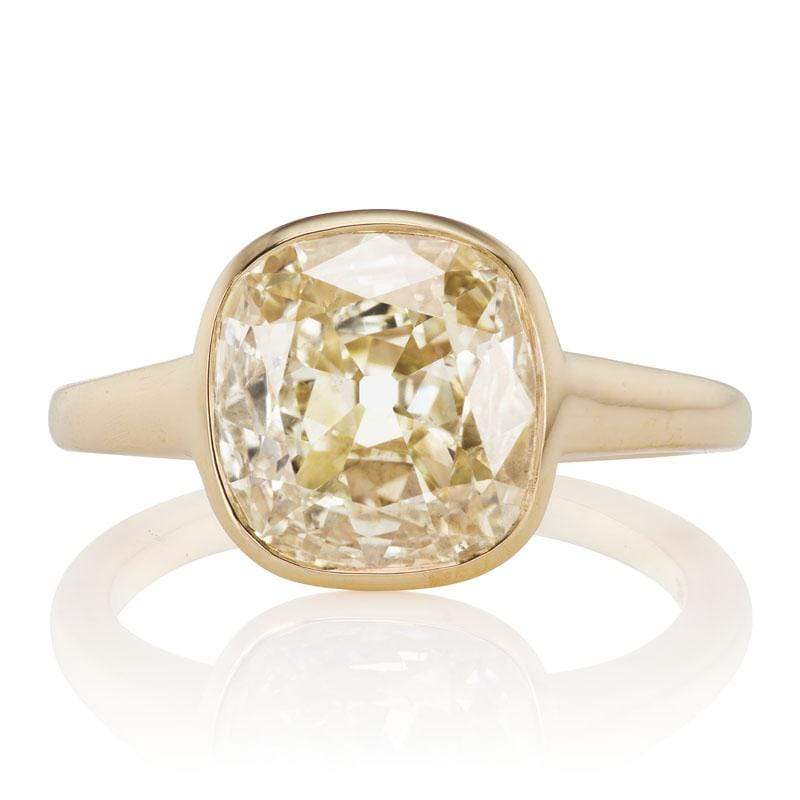 3.03ct Antique Cushion diamond Ring