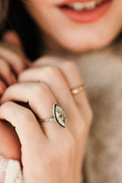 3.03ct Marquise Diamond Marquise Diamond Engagement Ring With Emerald Halo