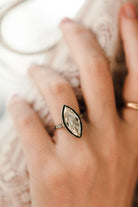 3.03ct Marquise Diamond Marquise Diamond Engagement Ring With Emerald Halo