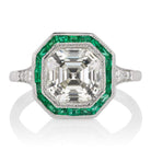 3.05ct Asscher cut diamond Ring