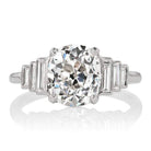 3.06ct old mine cut diamond Ring