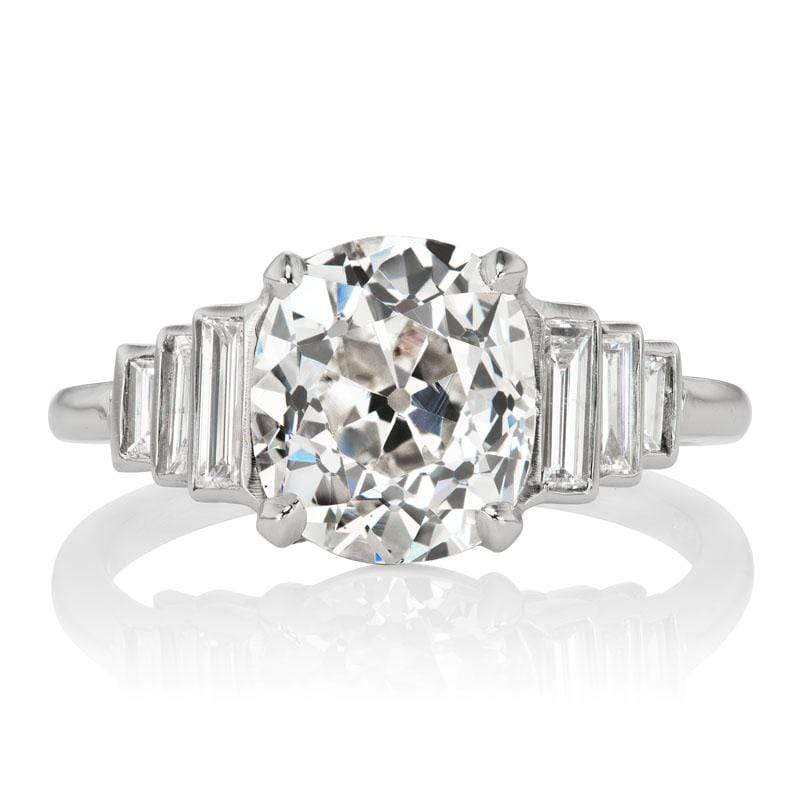 3.06ct old mine cut diamond Ring