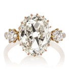 3.07ct old mine/oval cut diamond Ring